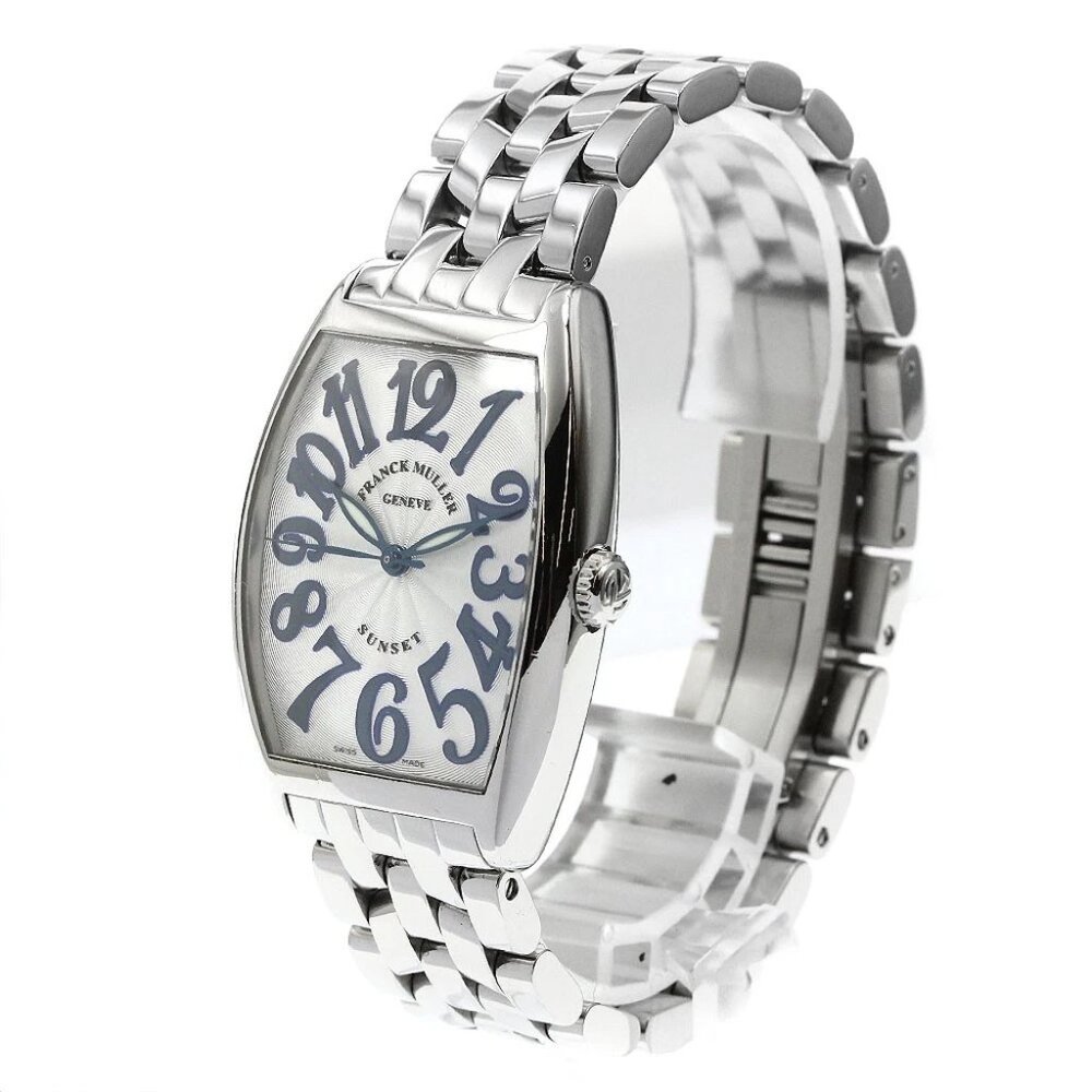 FRANCK MULLER Tonneau Curvex Sunset 2852SCSUN Silver Dial Automatic Men's_888941